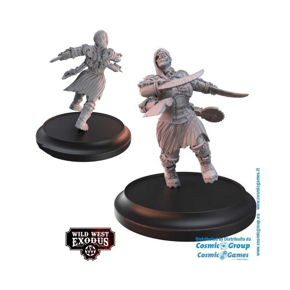 WARCRADLE STUDIOS WILD WEST EXODUS GALVANIC MYSTERIES POSSE SET RESIN MINIATURES