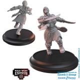 WARCRADLE STUDIOS WILD WEST EXODUS GALVANIC MYSTERIES POSSE SET RESIN MINIATURES