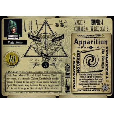 KNIGHT MODELS HARRY POTTER MINIATURES ADVENTURE GAME - FANTASTIC BEASTS GRINDELWALD'S FOLLOWERS MINI RESIN STATUE FIGURE