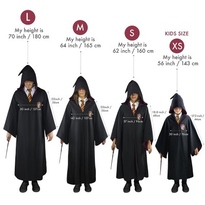 CINEREPLICAS HARRY POTTER WIZARD ROBE TUNICA MAGO GRIFFONDORO TAGLIA L