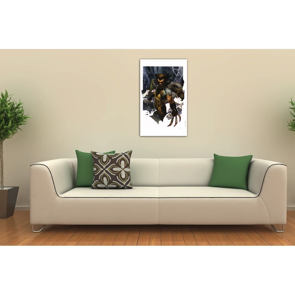 WOLVERINE AND SABERTOOTH LYTHOGRAPHY LITOGRAFIA BY SIMONE BIANCHI 43 X 33 CM