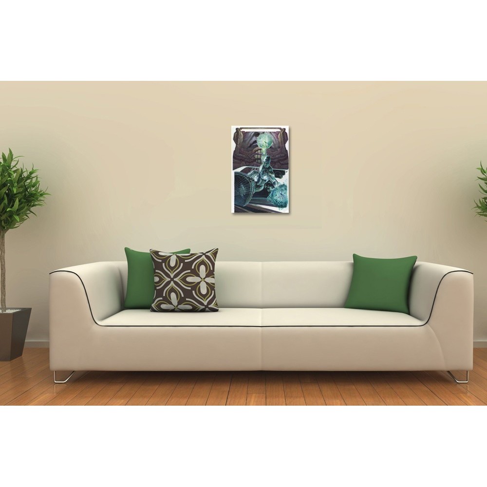 SILVER SURFER LYTHOGRAPHY LITOGRAFIA BY SIMONE BIANCHI 43 X 25 CM