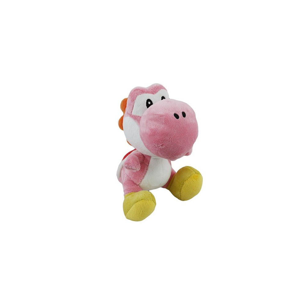 PUPAZZO PELUCHE SUPER MARIO NINTENDO PINK YOSHI ROSA 17CM NINTENDO