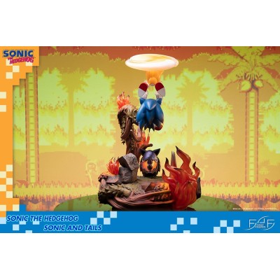 SONIC THE HEDGEHOG - SONIC AND TAILS STATUE 50 CM RESIN FIGURE DIORAMA FIRST4FIGURES