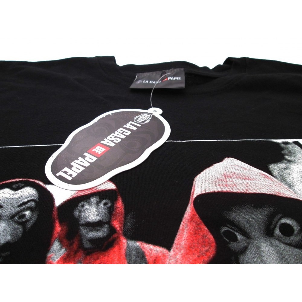MAGLIA T SHIRT LA CASA DE PAPEL LA CASA DI CARTA NERA