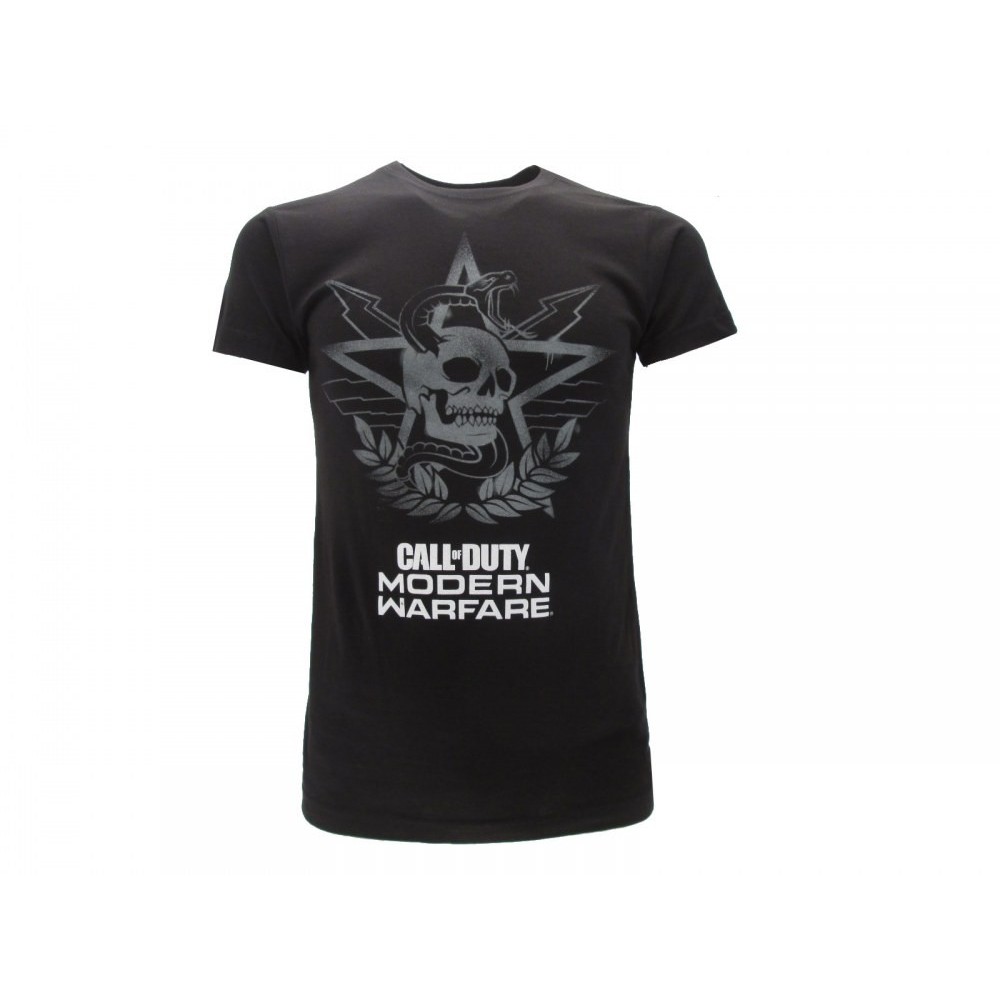 MAGLIA T SHIRT CALL OF DUTY MODERN WARFARE NERA