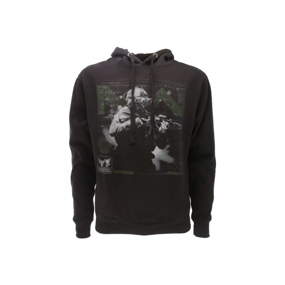FELPA HOODIE CALL OF DUTY MODERN WARFARE SOLDIER NERA