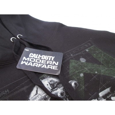 FELPA HOODIE CALL OF DUTY MODERN WARFARE SOLDIER NERA