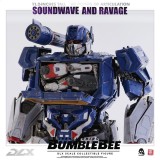 THREEZERO TRANSFORMERS BUMBLEBEE - SOUNDWAVE AND RAVAGE DLX SCALE COLLECTIBLE ACTION FIGURE 28CM