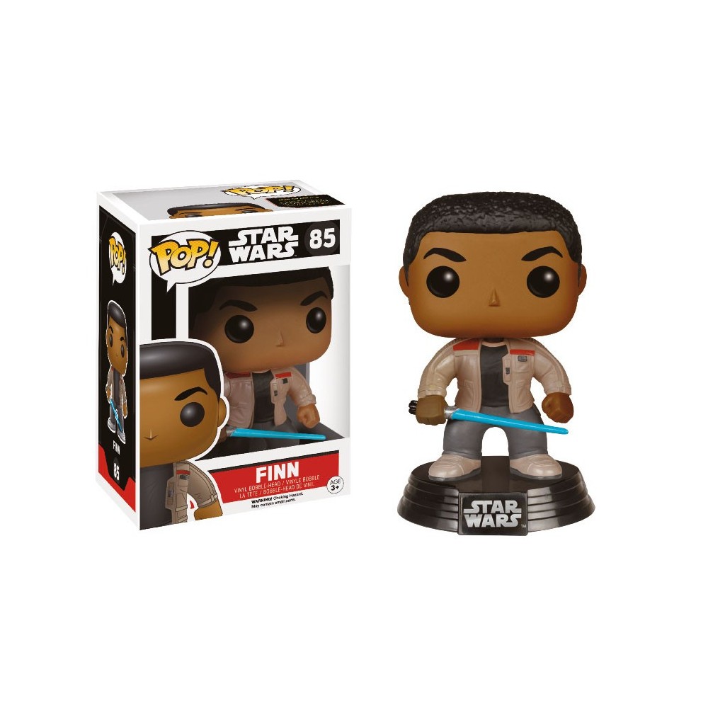 FUNKO POP STAR WARS - FINN WITH LIGHTSABER BOBBLE HEAD KNOCKER FIGURE FUNKO