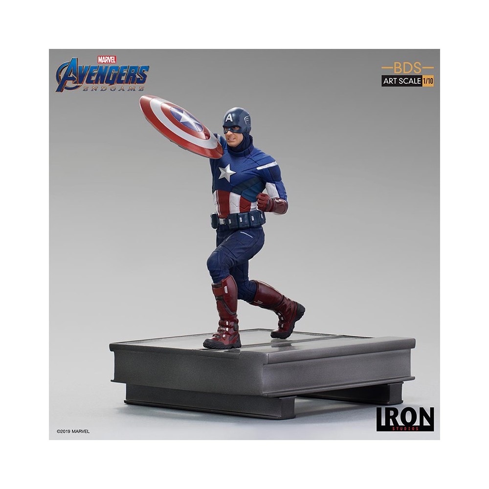 IRON STUDIOS AVENGERS ENDGAME - CAPTAIN AMERICA 2012 BDS ART SCALE 1/10 STATUE FIGURE