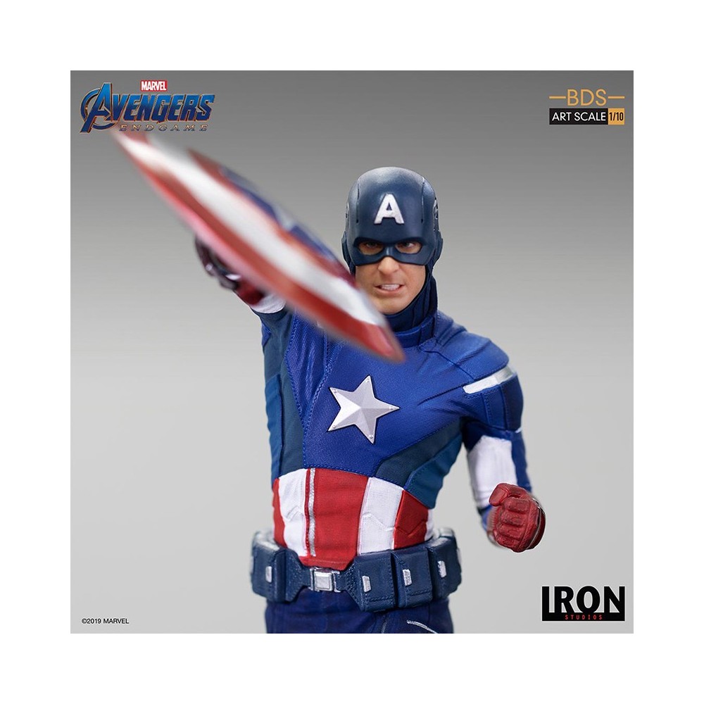 IRON STUDIOS AVENGERS ENDGAME - CAPTAIN AMERICA 2012 BDS ART SCALE 1/10 STATUE FIGURE
