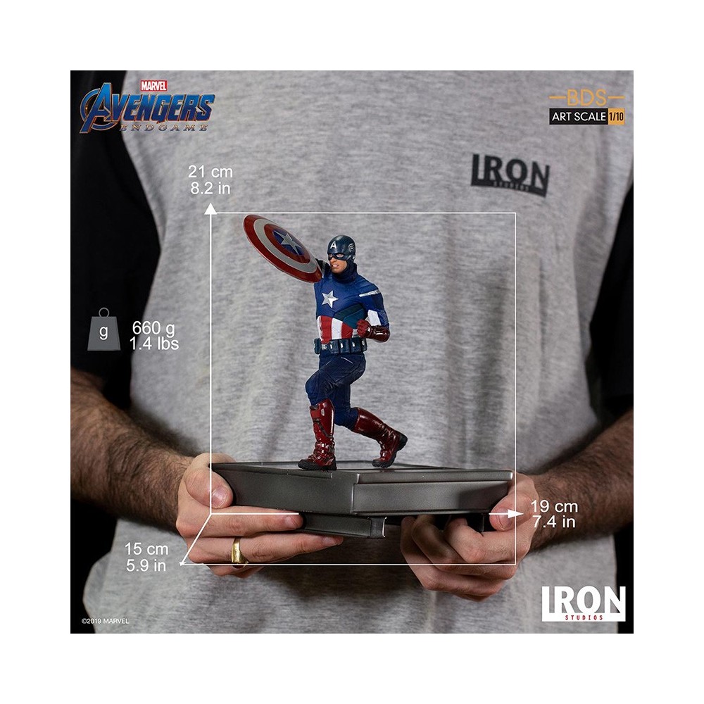 IRON STUDIOS AVENGERS ENDGAME - CAPTAIN AMERICA 2012 BDS ART SCALE 1/10 STATUE FIGURE