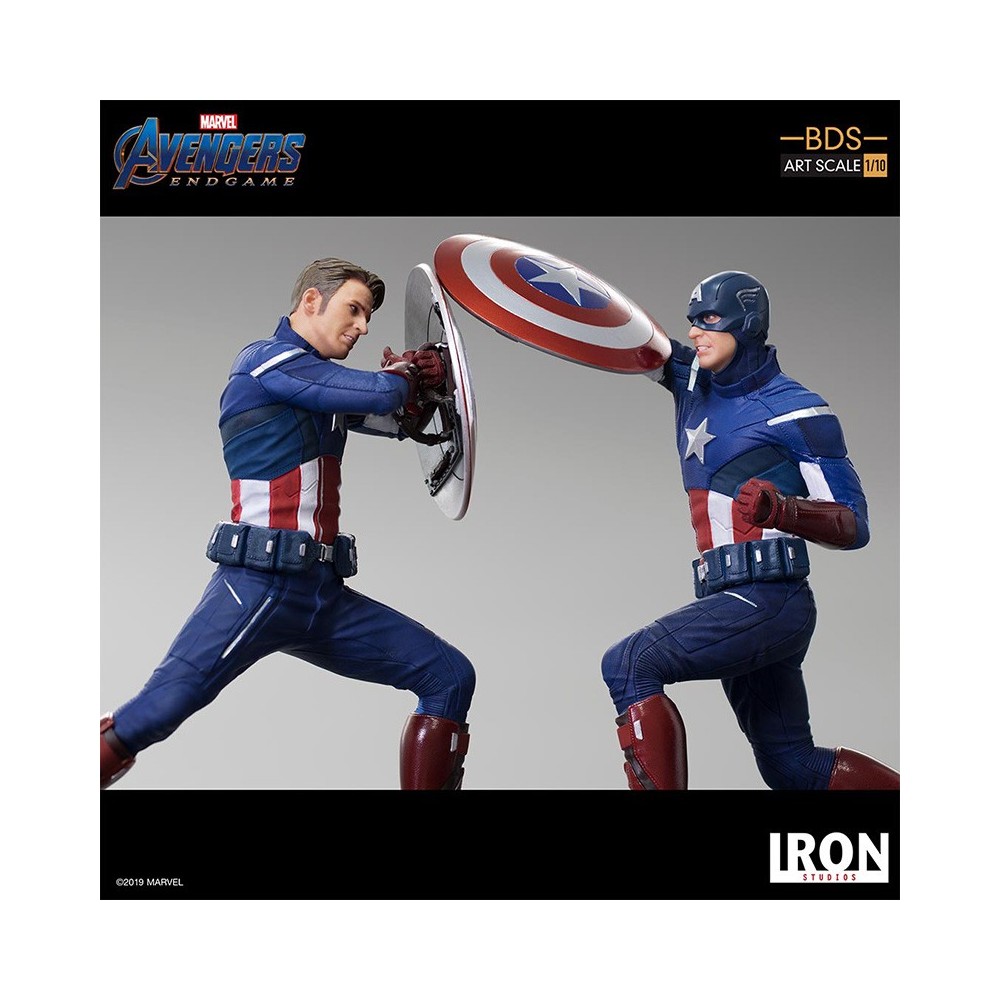 IRON STUDIOS AVENGERS ENDGAME - CAPTAIN AMERICA 2012 BDS ART SCALE 1/10 STATUE FIGURE