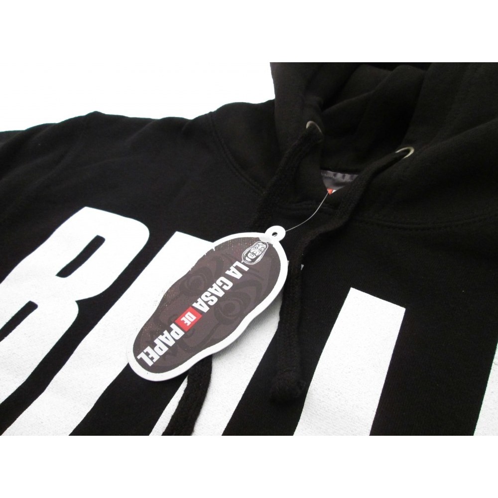 FELPA HOODIE LA CASA DE PAPEL LA CASA DI CARTA BELLA CIAO NERA