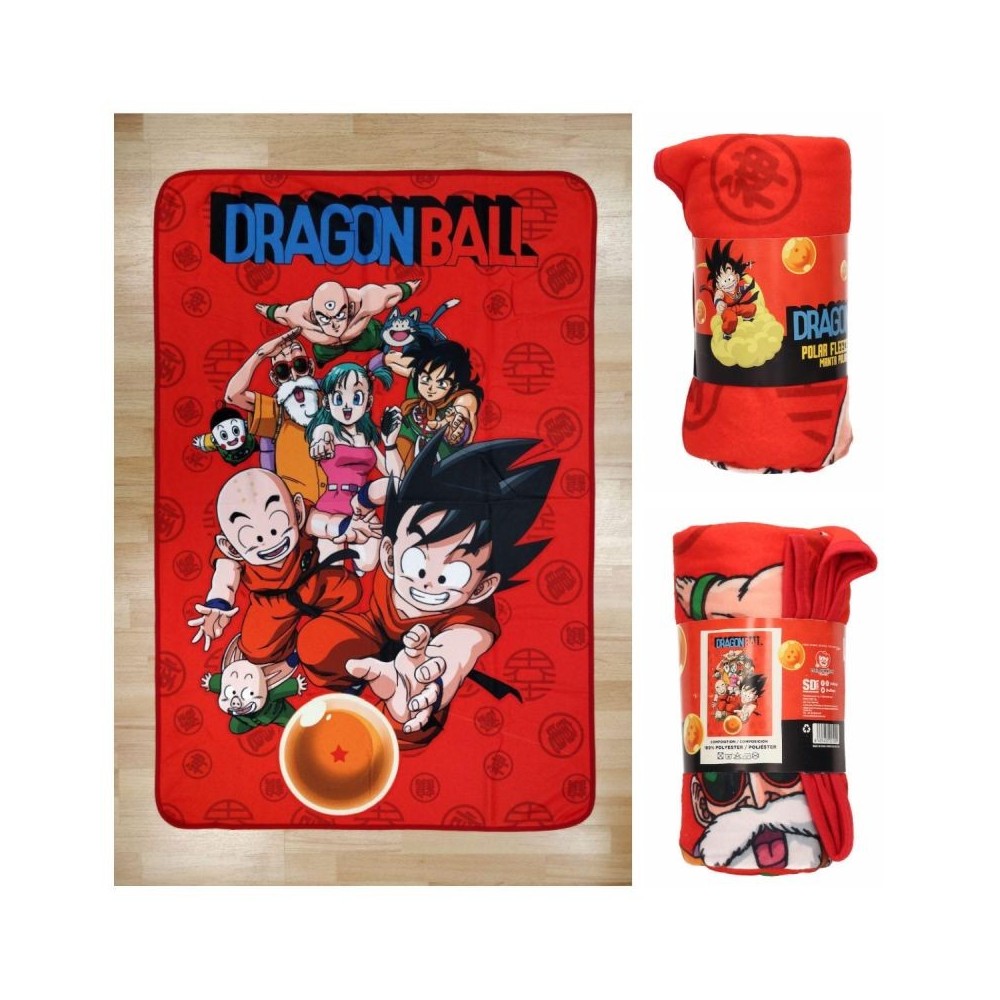 DRAGON BALL Z CHARACTERS POLAR BLANKET COPERTA PLAID 100 X 150CM SD TOYS