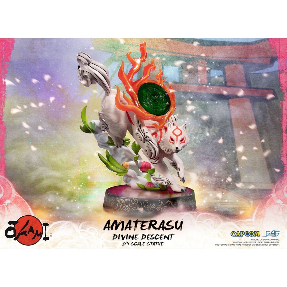 FIRST4FIGURES OKAMI - AMATERASU DIVINE DESCENT 1/4 STATUE 44CM FIGURE