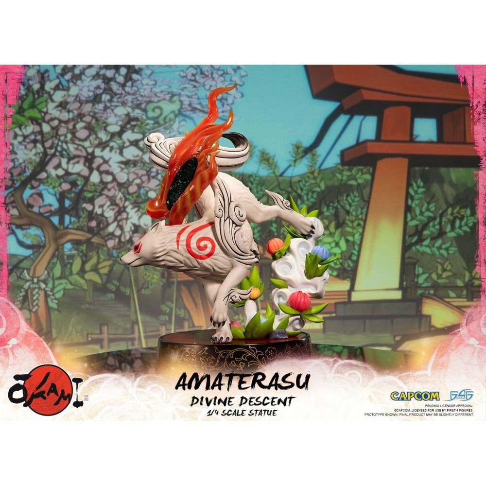 FIRST4FIGURES OKAMI - AMATERASU DIVINE DESCENT 1/4 STATUE 44CM FIGURE