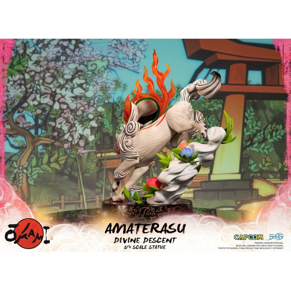 FIRST4FIGURES OKAMI - AMATERASU DIVINE DESCENT 1/4 STATUE 44CM FIGURE