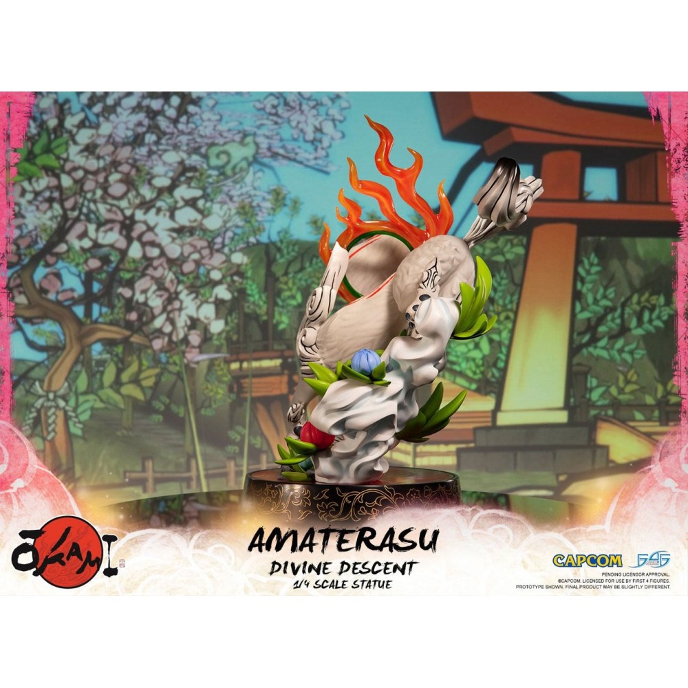 FIRST4FIGURES OKAMI - AMATERASU DIVINE DESCENT 1/4 STATUE 44CM FIGURE