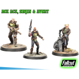 MODIPHIUS ENTERTAINMENT FALLOUT WASTELAND WARFARE - ACK ACK, SINJIN AND AVERY MINIATURE TABLETOP ROLEPLAYING GIOCO DI RUOLO