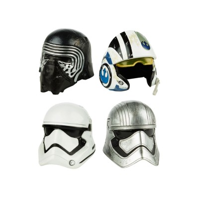 HASBRO STAR WARS THE BLACK SERIES - KYLO REN + POE DAMERON DIE CAST HELMETS
