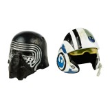 HASBRO STAR WARS THE BLACK SERIES - KYLO REN + POE DAMERON DIE CAST HELMETS