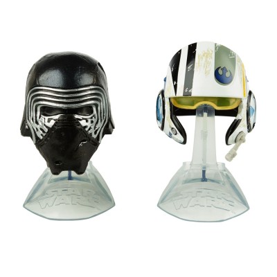 HASBRO STAR WARS THE BLACK SERIES - KYLO REN + POE DAMERON DIE CAST HELMETS