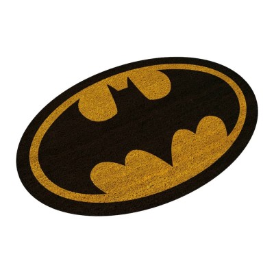 SD TOYS BATMAN LOGO OVAL DOORMAT ZERBINO 43X73CM TAPPETINO