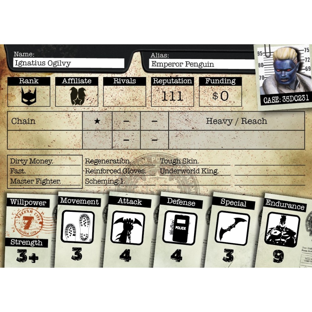 BATMAN MINIATURE GAME - EMPEROR PENGUIN MINI RESIN STATUE FIGURE KNIGHT MODELS