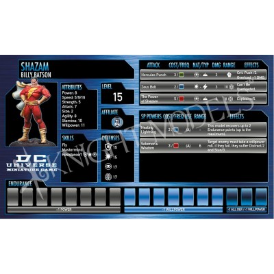 DC UNIVERSE MINIATURE GAME - SHAZAM MINI RESIN STATUE FIGURE KNIGHT MODELS