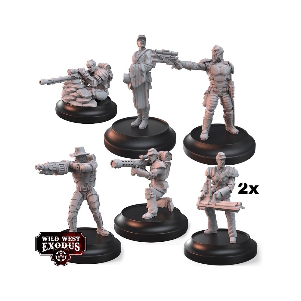WARCRADLE STUDIOS WILD WEST EXODUS NO SURRENDER POSSE SET RESIN MINIATURES