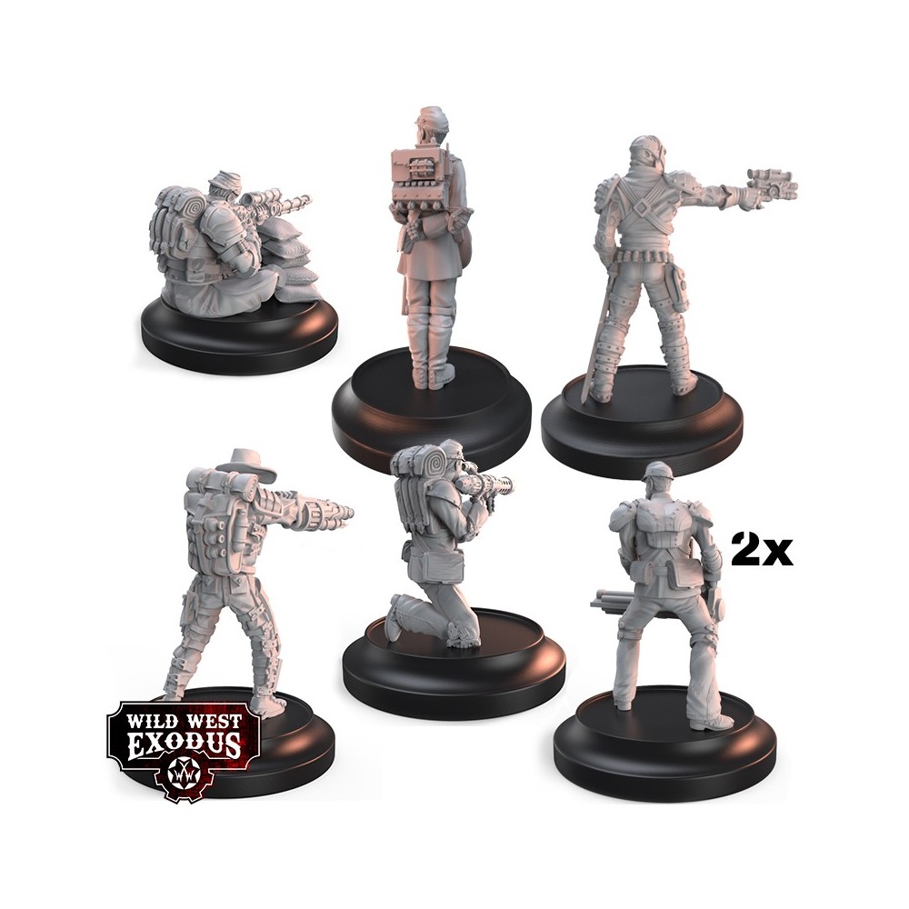 WARCRADLE STUDIOS WILD WEST EXODUS NO SURRENDER POSSE SET RESIN MINIATURES