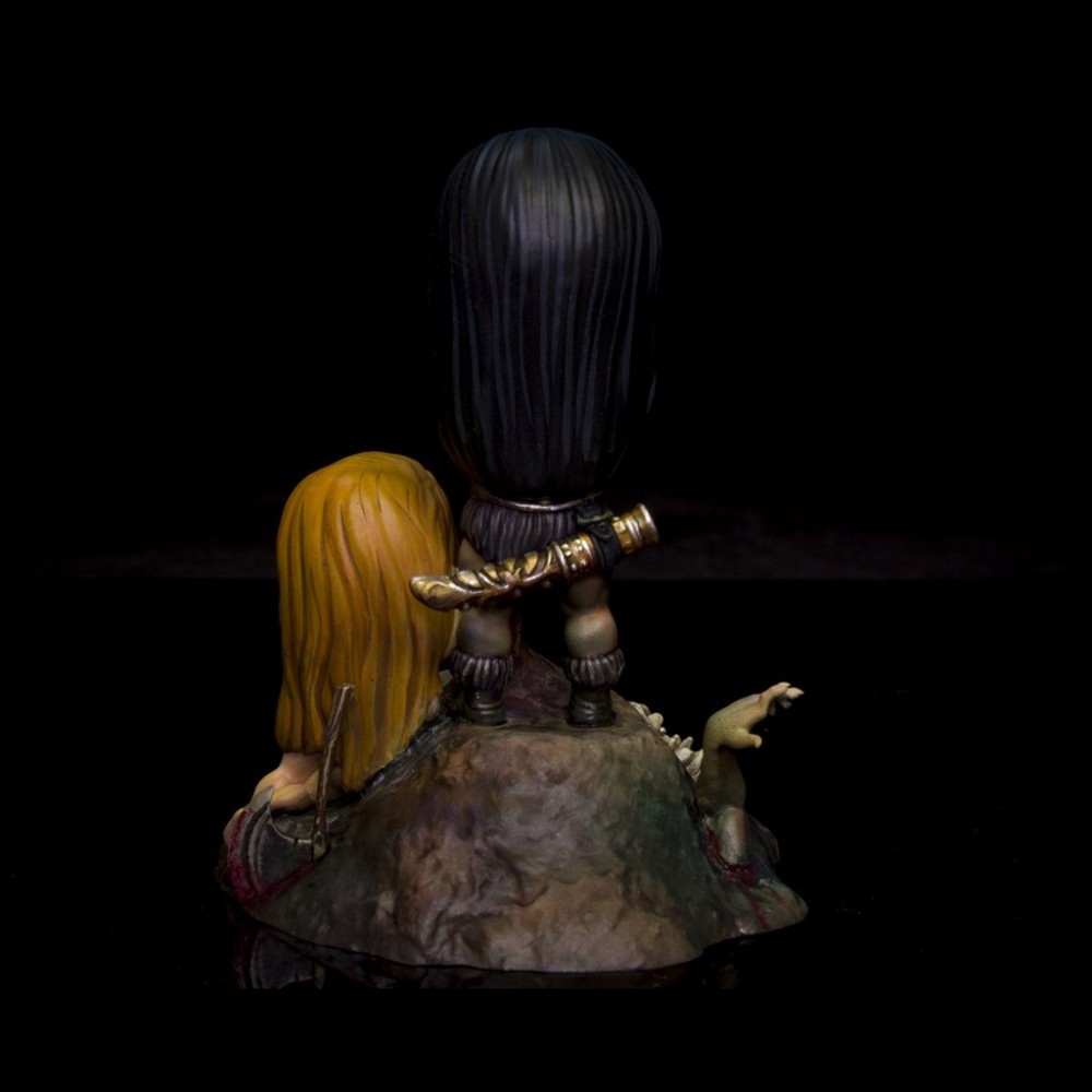 KABUKI CONAN THE BARBARIAN CHIBI 1/24 RESIN DIORAMA STATUE FIGURE