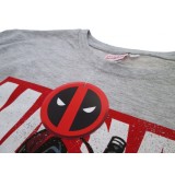 MAGLIA T SHIRT MARVEL DEADPOOL GRIGIA