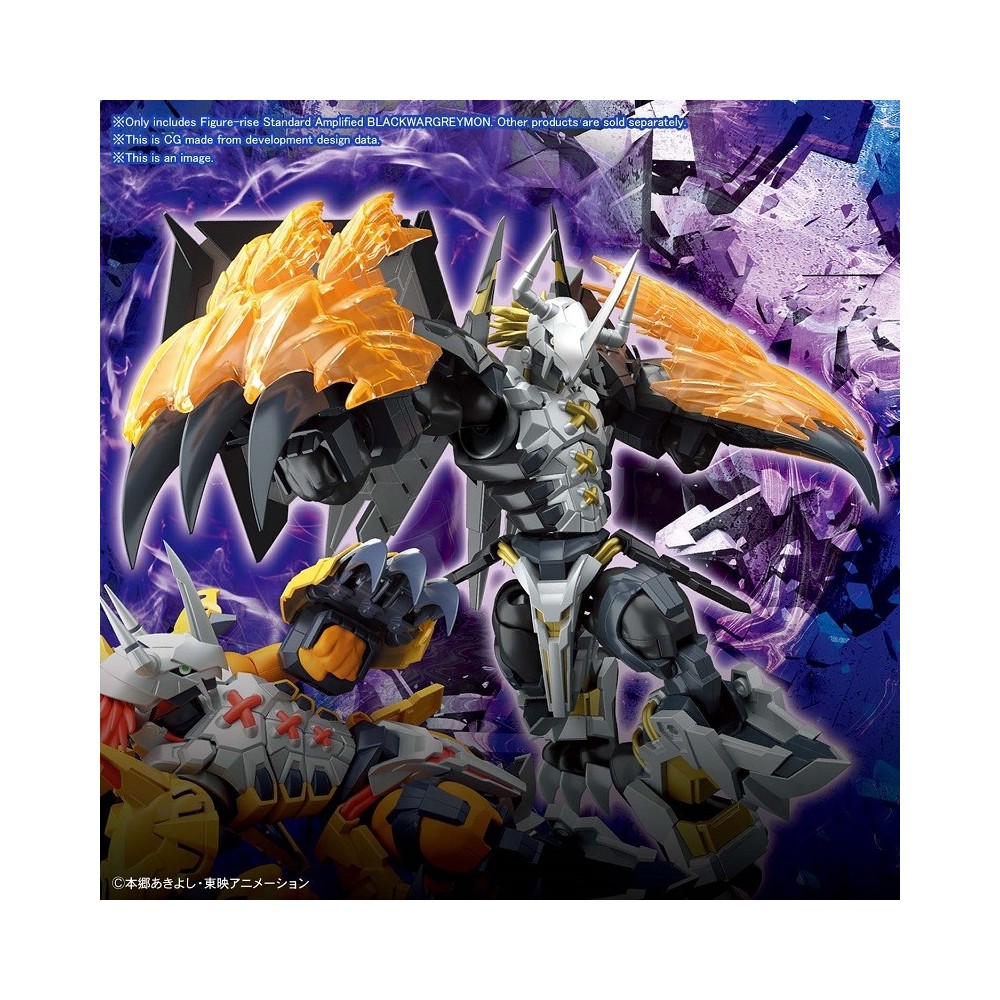 BANDAI DIGIMON FIGURE RISE BLACK WARGREYMON AMPLIFIED MODEL KIT FIGURE