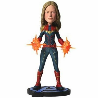 MARVEL AVENGERS ENDGAME CAPTAIN MARVEL BOBBLE HEAD KNOCKER FIGURE NECA