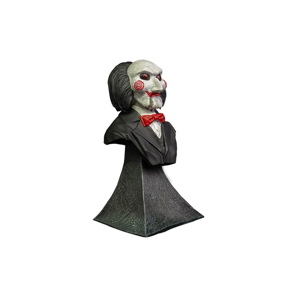 SAW L'ENIGMISTA BILLY PUPPET BUST STATUE 15CM RESIN FIGURE TRICK OR TREAT STUDIOS