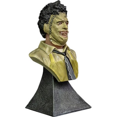 TRICK OR TREAT STUDIOS LEATHERFACE BUST STATUE 15CM RESIN FIGURE