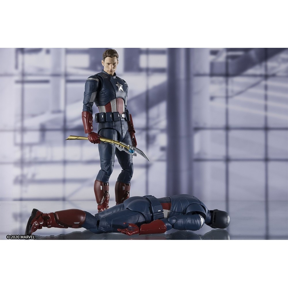 BANDAI AVENGERS ENDGAME CAPTAIN AMERICA VS CAP S.H. FIGUARTS ACTION FIGURE