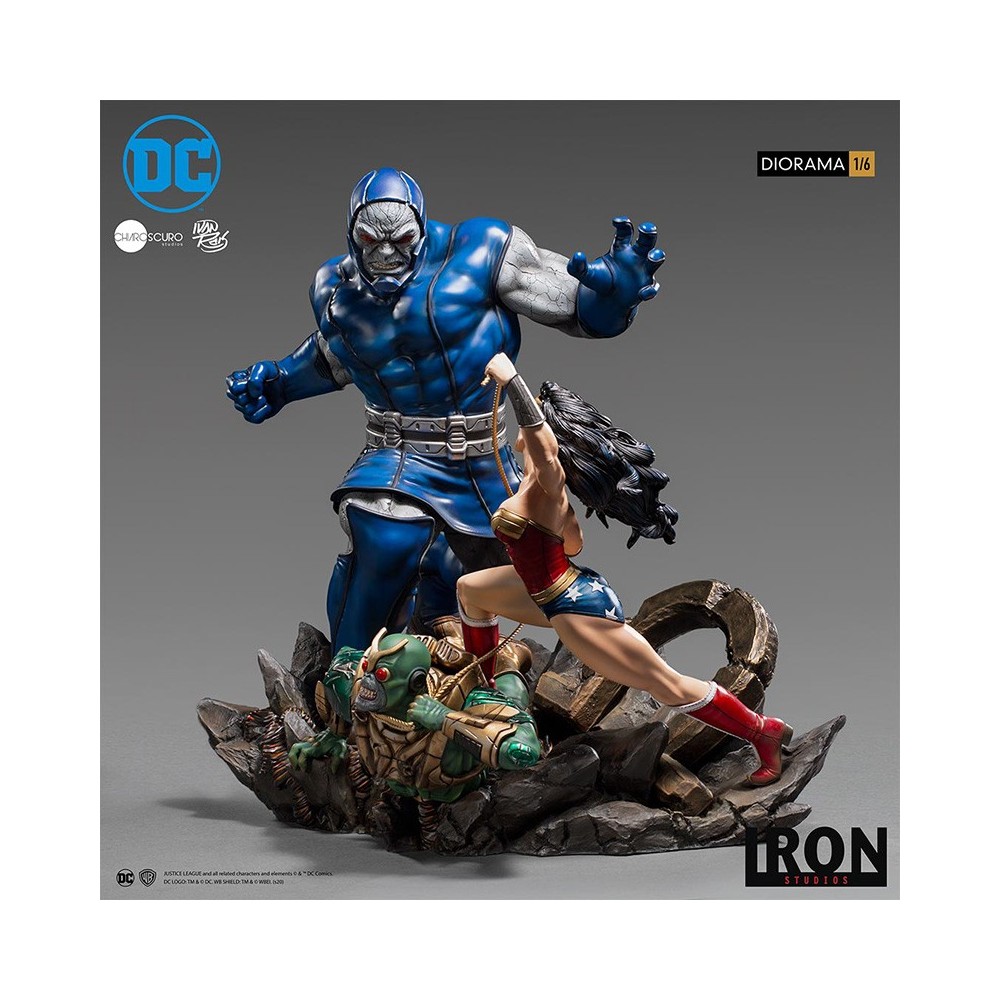IRON STUDIOS WONDER WOMAN VS DARKSEID 1/6 DIORAMA 47 CM STATUE FIGURE