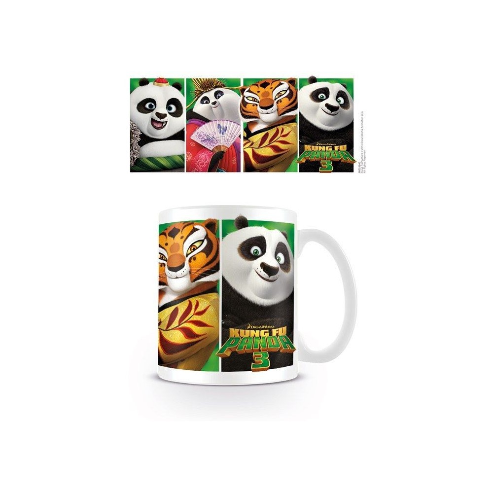 PYRAMID INTERNATIONAL KUNG FU PANDA 3 CERAMIC MUG TAZZA IN CERAMICA