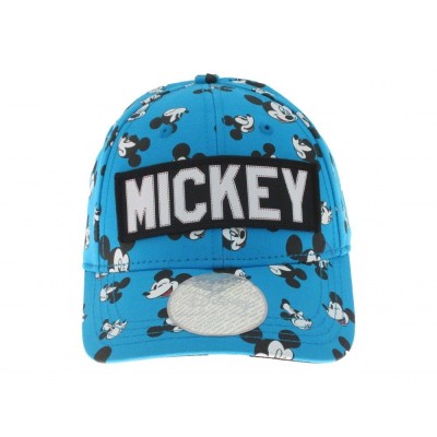 CAPPELLO BASEBALL CAP DISNEY MICKEY MOUSE TOPOLINO AZZURRO