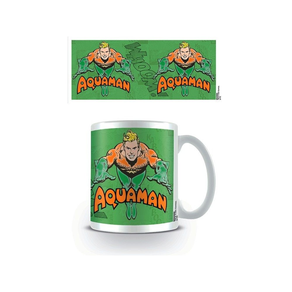 AQUAMAN CLASSIC COMIC CERAMIC MUG TAZZA IN CERAMICA PYRAMID INTERNATIONAL