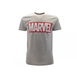 MAGLIA T SHIRT MARVEL LOGO GRIGIA