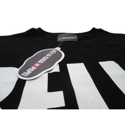 MAGLIA T SHIRT LA CASA DE PAPEL LA CASA DI CARTA BELLA CIAO NERA