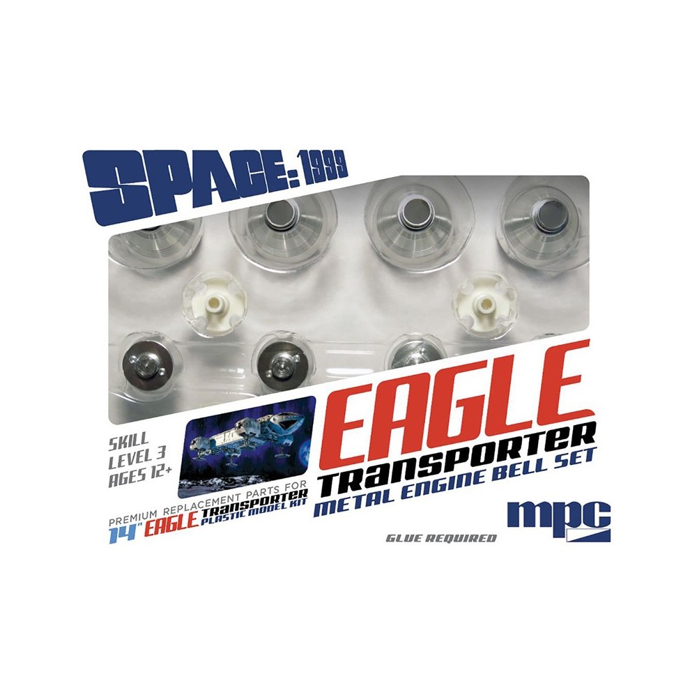 MPC SPACE SPAZIO 1999 - EAGLE METAL ENGINE BELL SET KIT FIGURE