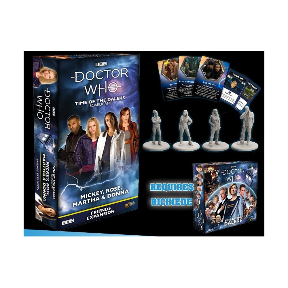 DOCTOR WHO TIME OF THE DALEKS FRIENDS EXPANSION 2 - GIOCO DA TAVOLO GALE FORCE NINE
