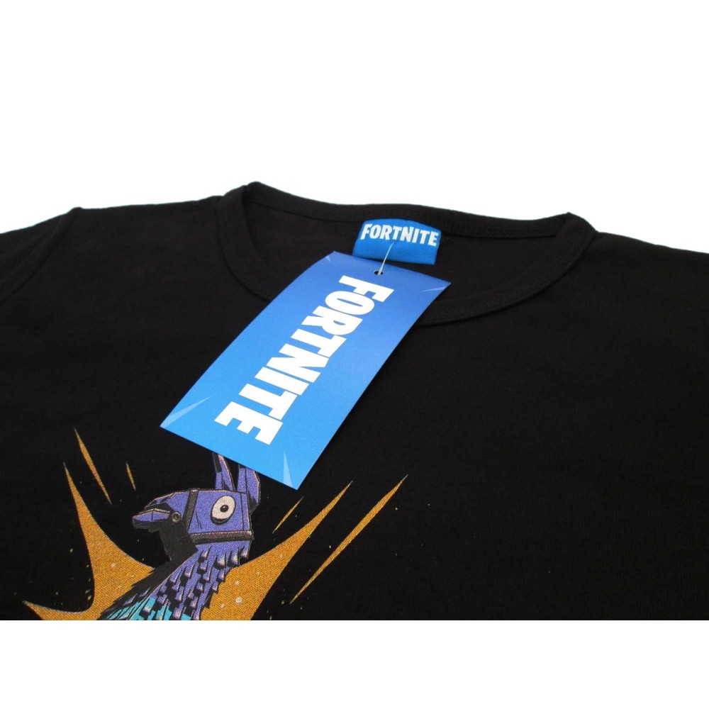 MAGLIA T SHIRT FORTNITE LAMA NERA