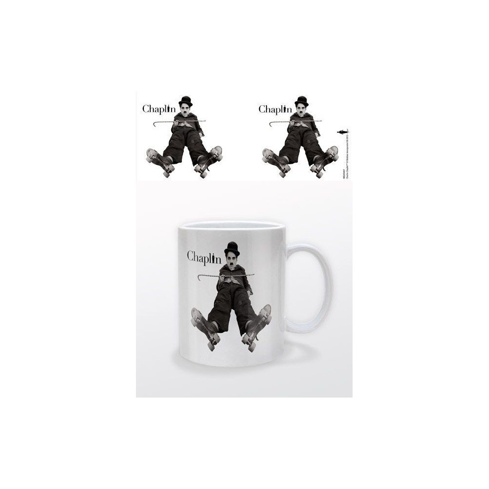 PYRAMID INTERNATIONAL CHARLIE CHAPLIN CERAMIC MUG TAZZA IN CERAMICA